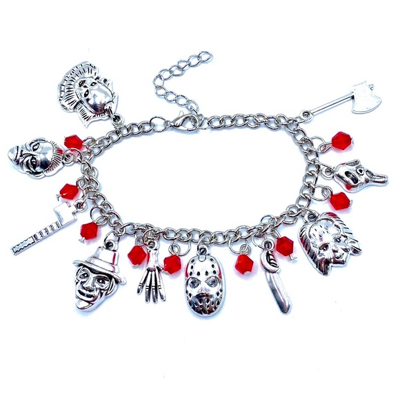 Horror Movie Charm Bracelet Scary Halloween - Picture 1 of 7